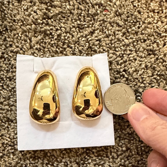 Heaven Mayhem - gold chunky earrings - Picture 2 of 6